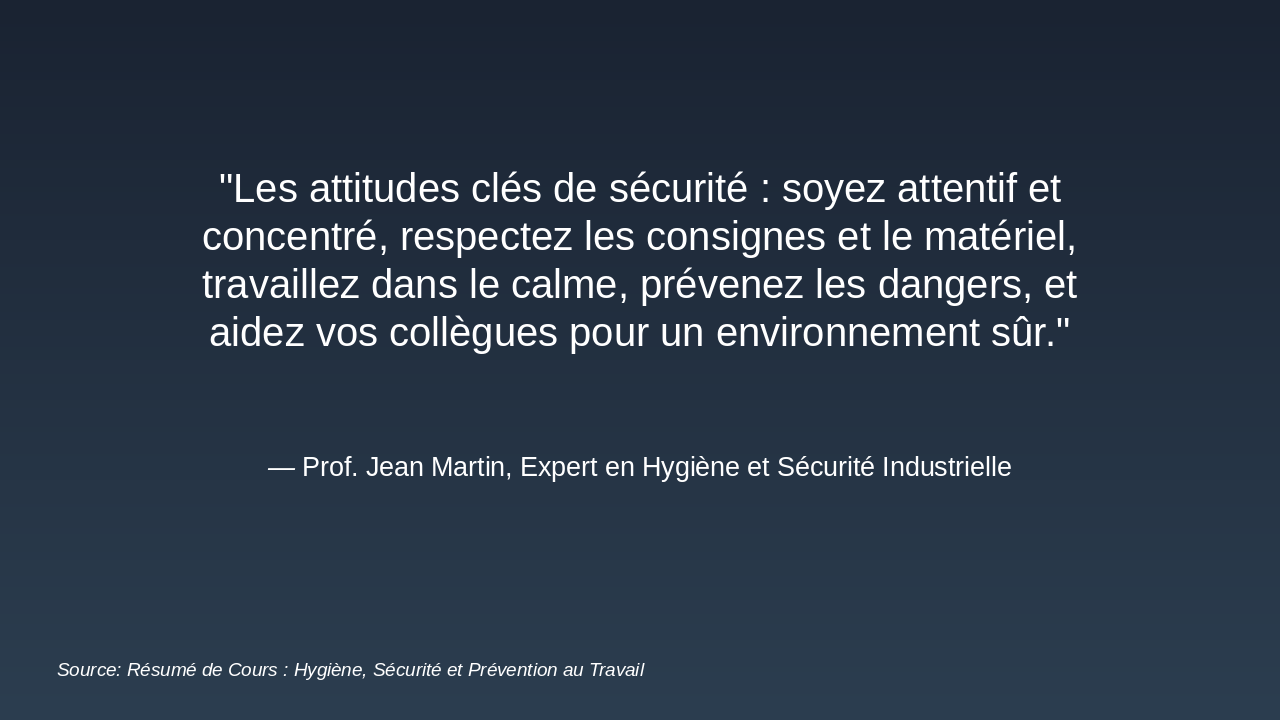 Slide 20 - Attitudes Clés