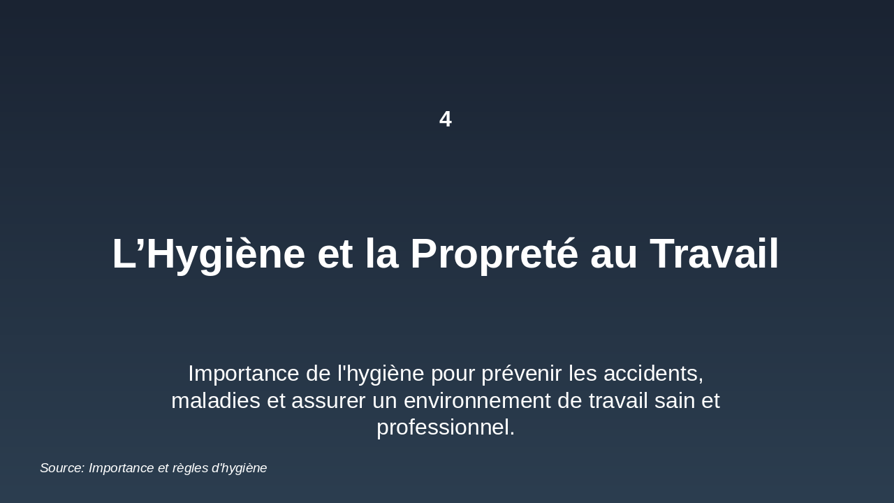 Slide 9 - Résumé de Cours : Hygiène, Sécurité et Prévention au Travail