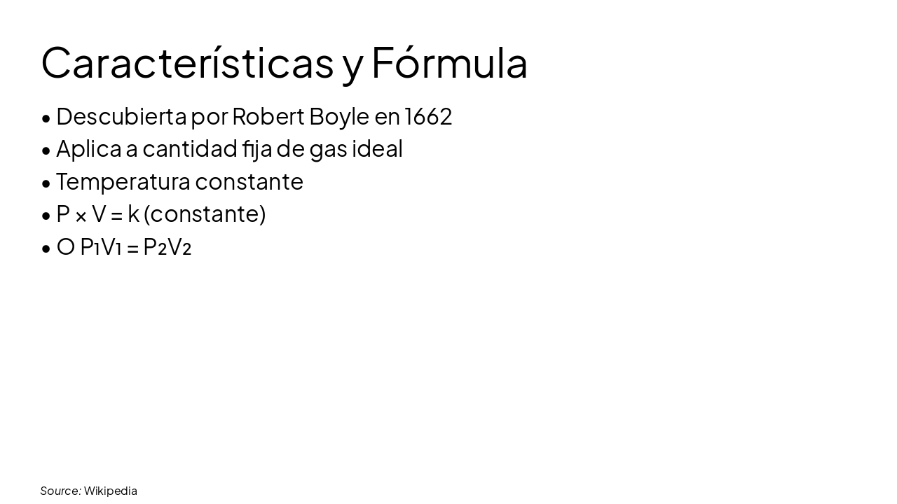 Slide 6 - Características y Fórmula