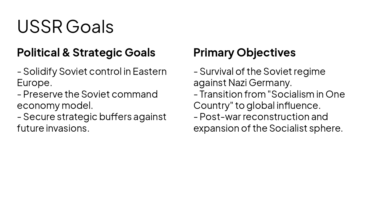Slide 3 - USSR Goals