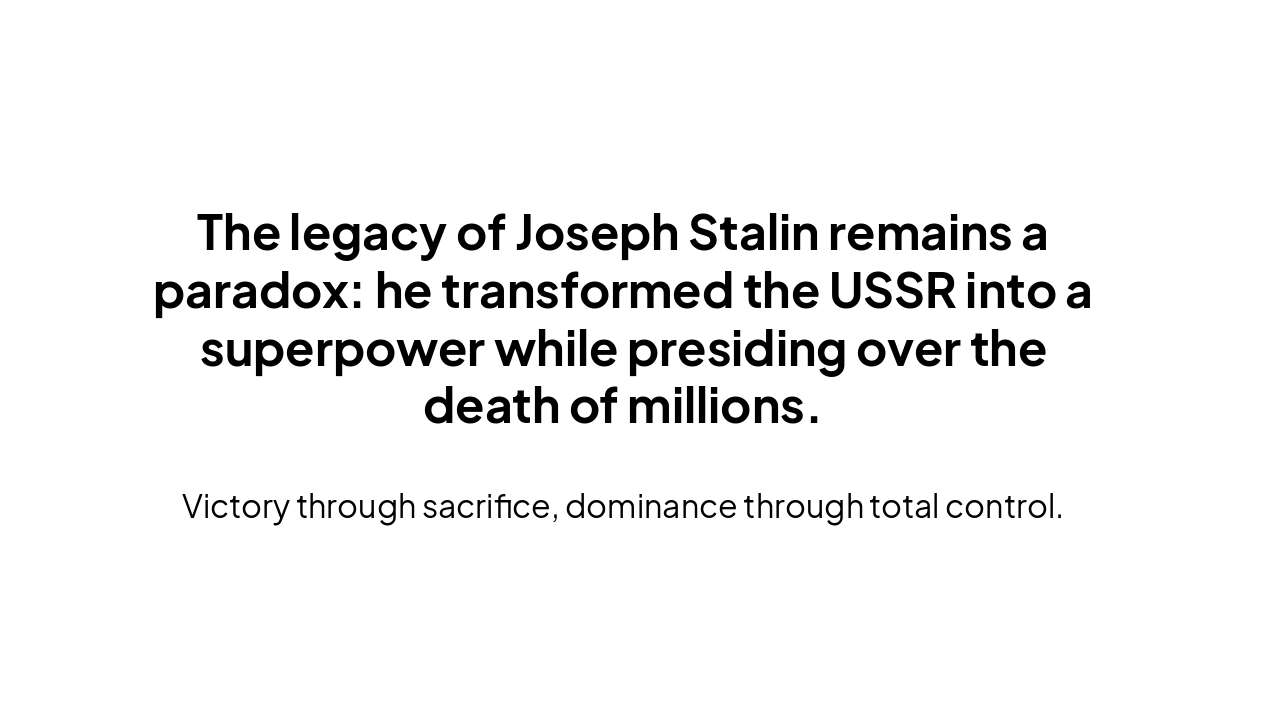 Slide 9 - Conclusion: A Contested Legacy