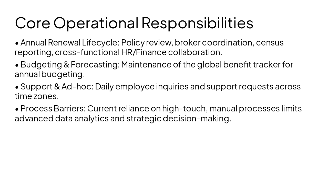 Slide 6 - Core Operational Responsibilities
