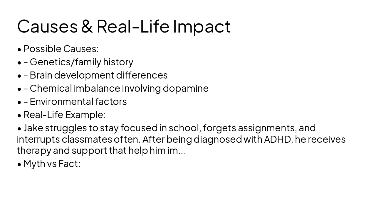 Slide 3 - Causes & Real-Life Impact