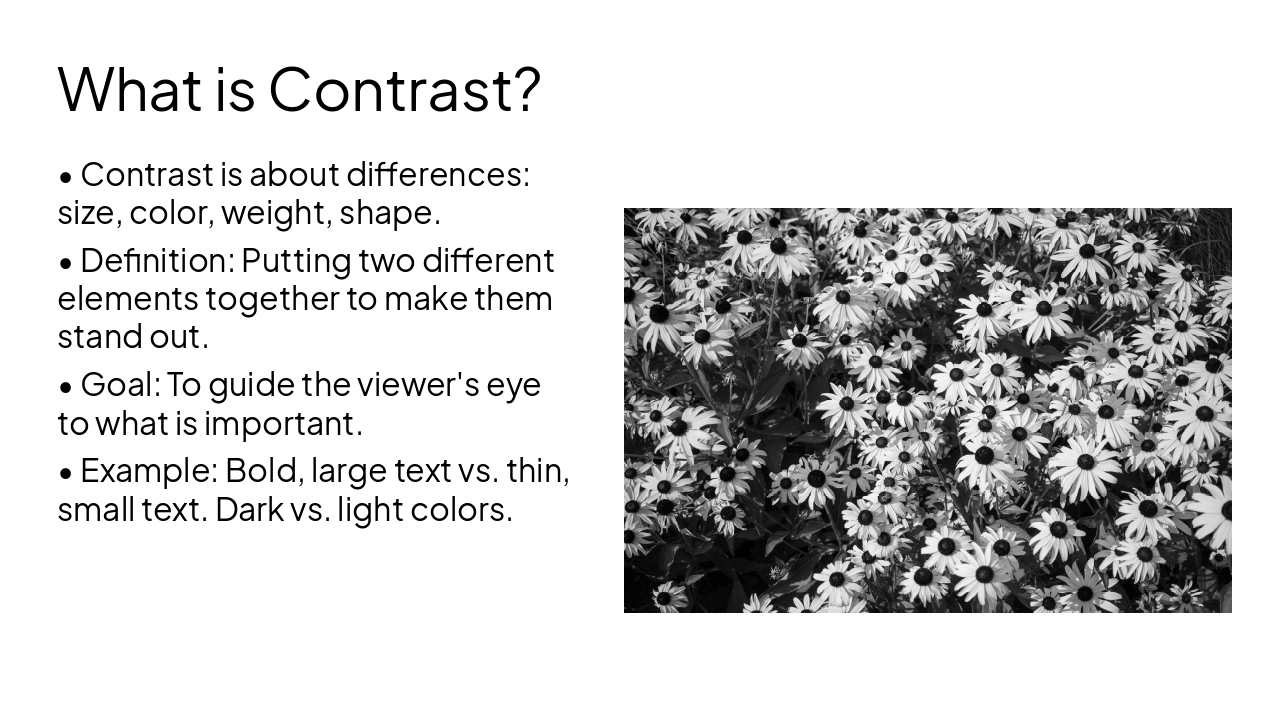Slide 5 - What is Contrast?