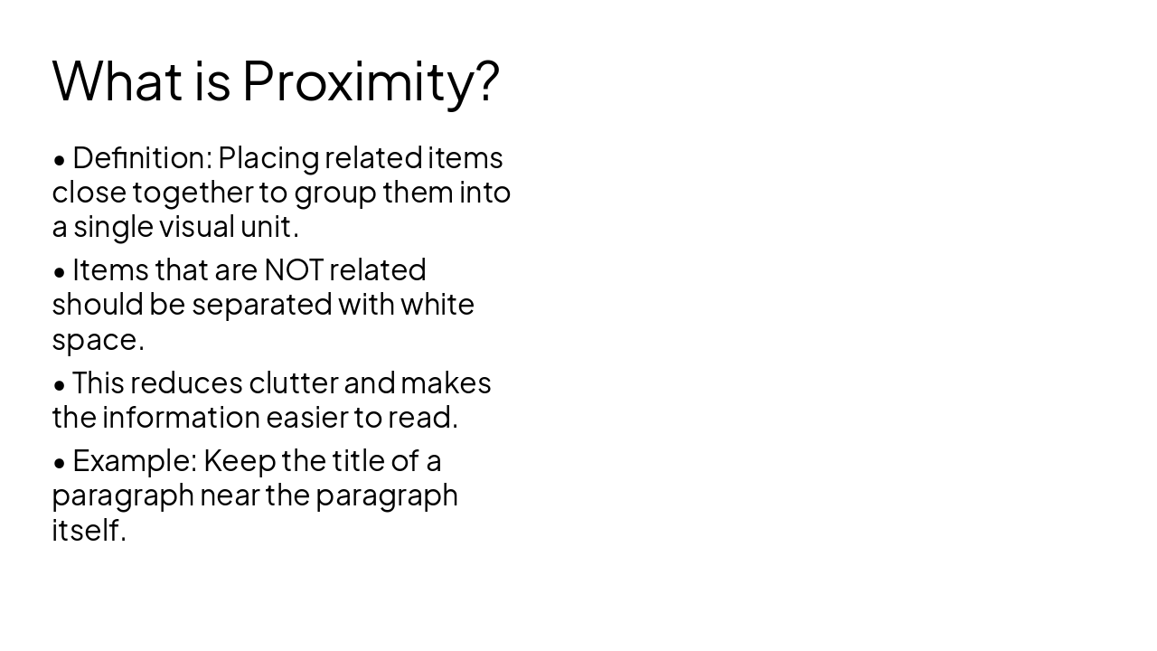 Slide 11 - What is Proximity?