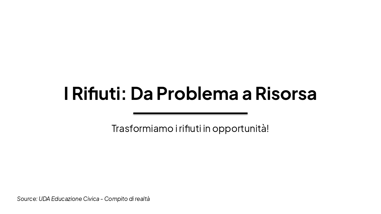 Rifiuti: Da Problema a Risorsa
