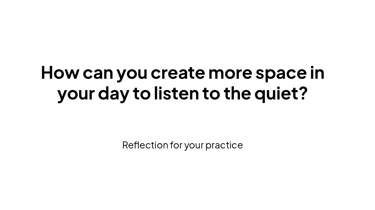 Slide 7 - Closing Reflection