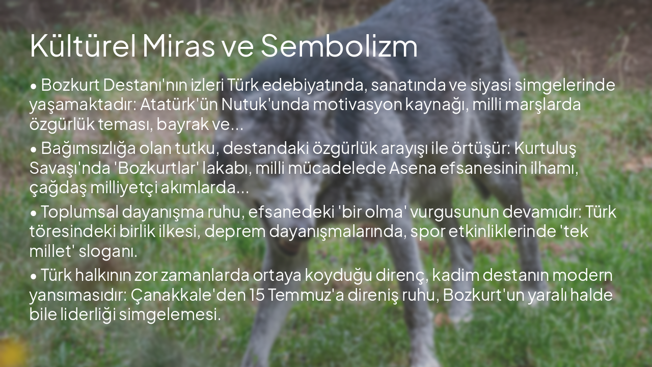 Slide 8 - Kültürel Miras ve Sembolizm