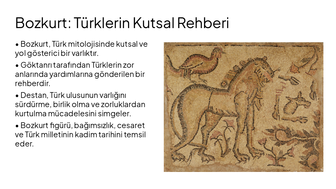Slide 3 - Bozkurt: Türklerin Kutsal Rehberi