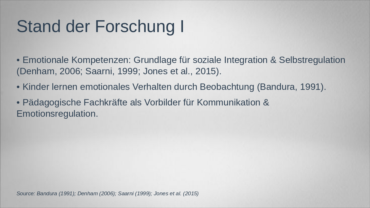 Slide 3 - Stand der Forschung I