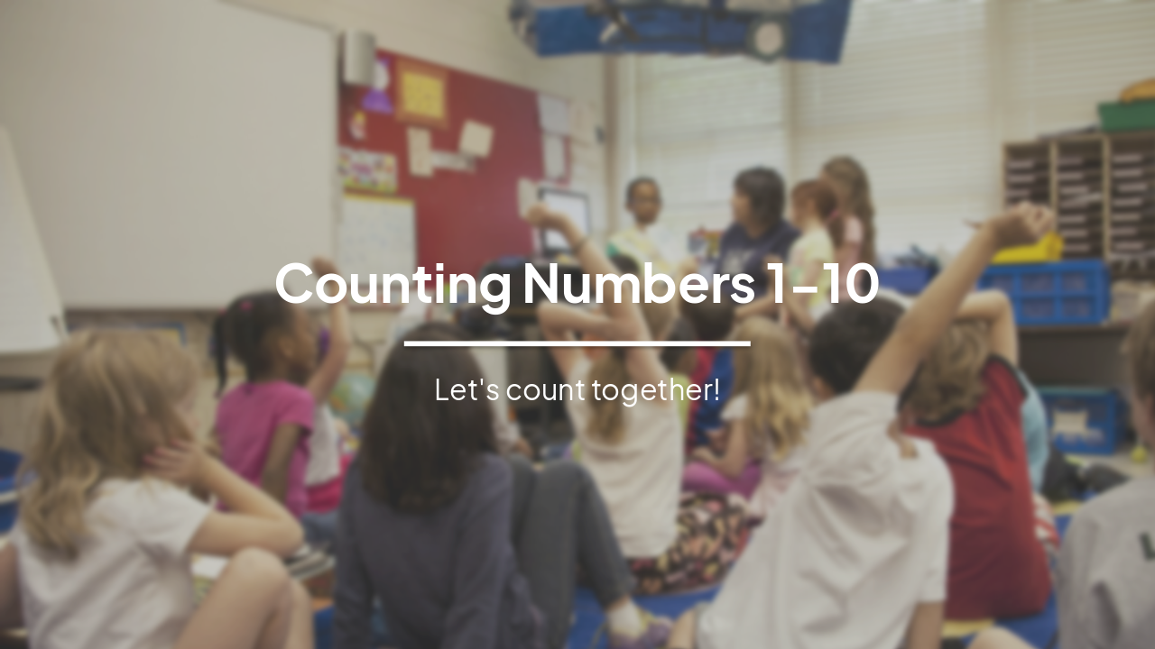 Slide 1 - Counting Numbers 1-10
