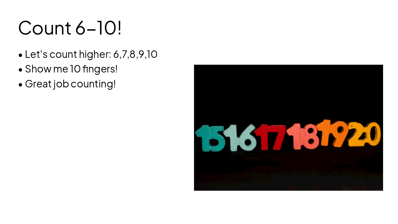 Slide 7 - Count 6-10!