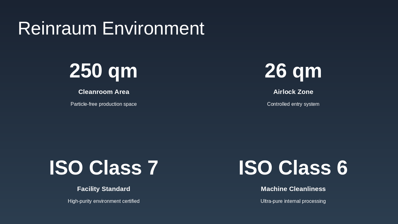 Slide 9 - Reinraum Environment