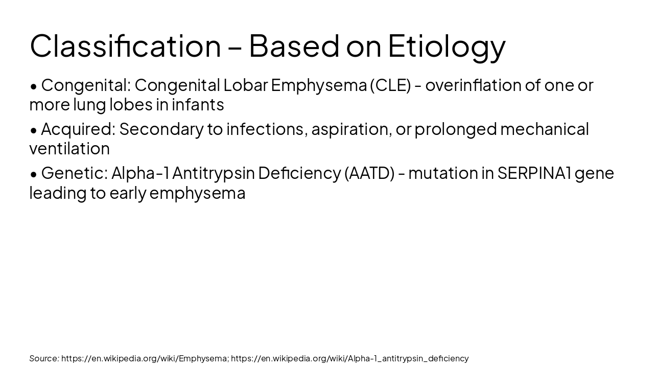 Slide 3 - Classification – Based on Etiology