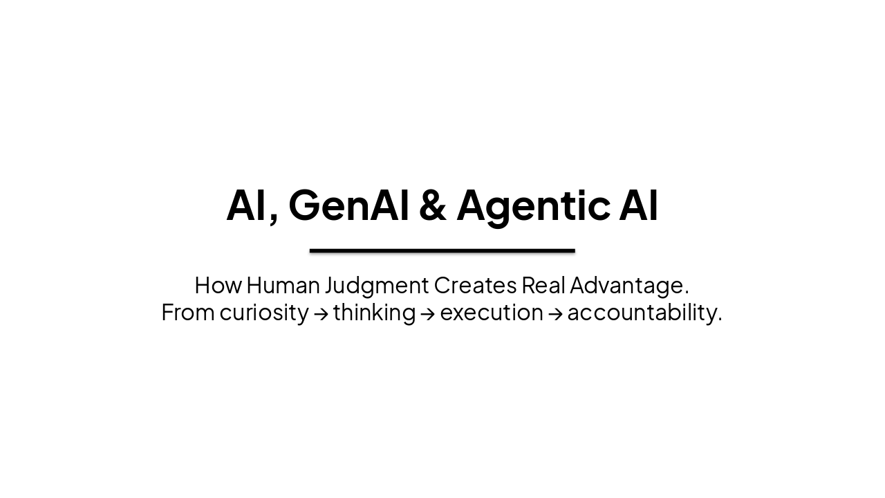 AI to Agents: Human Judgment's Edge (38 chars)