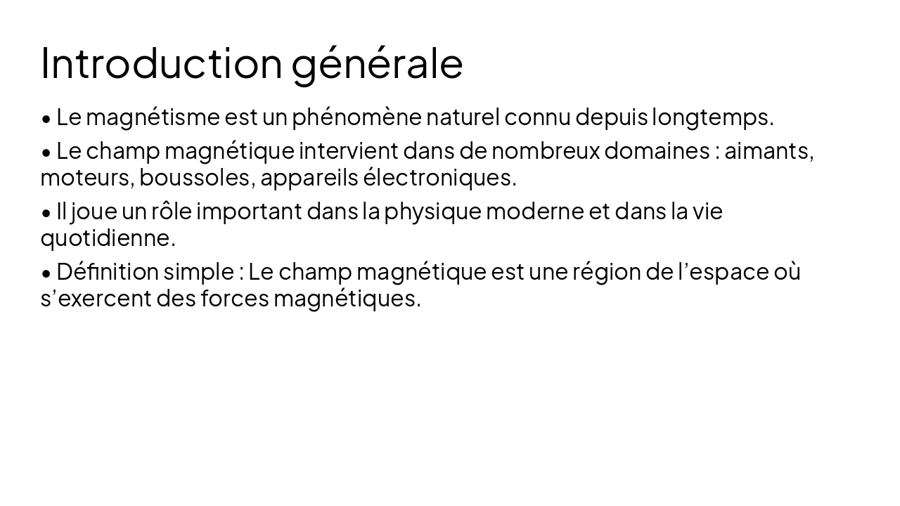 Slide 2 - Introduction générale