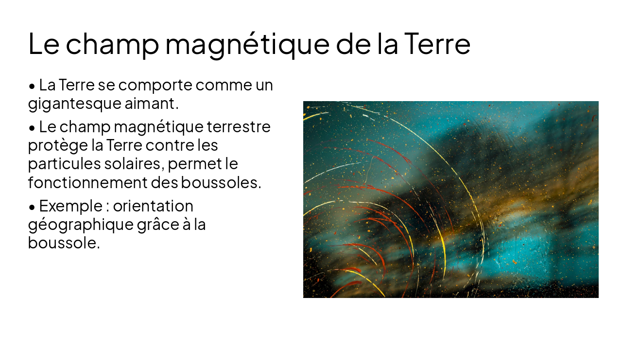 Slide 10 - Le champ magnétique de la Terre