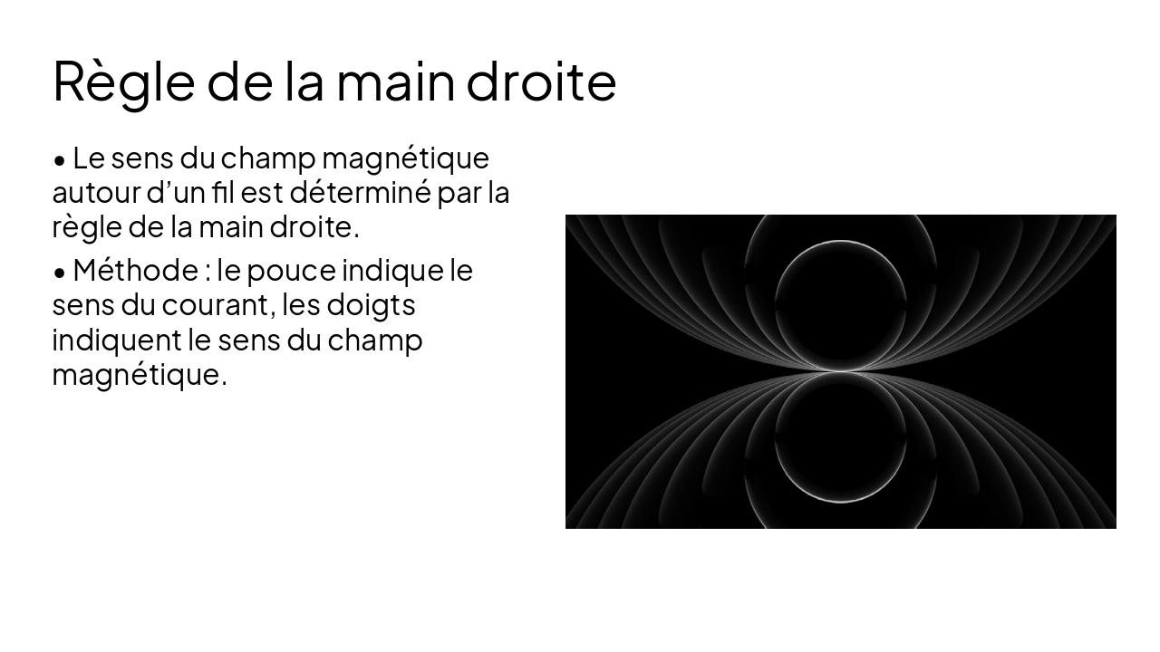 Slide 7 - Règle de la main droite
