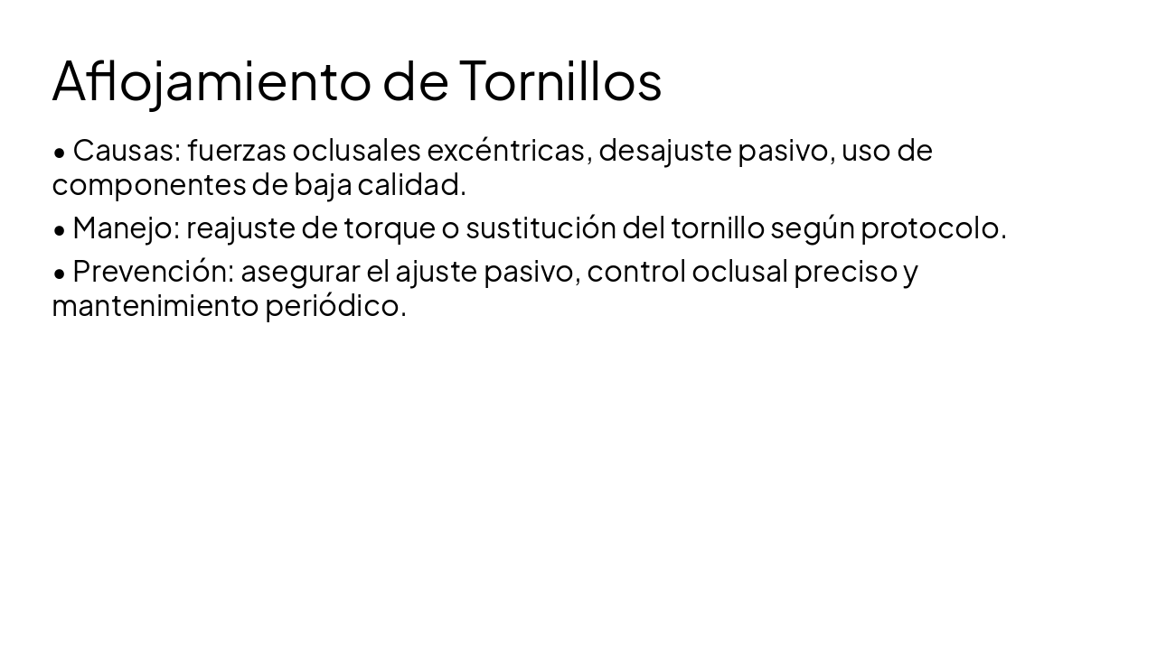 Slide 4 - Aflojamiento de Tornillos