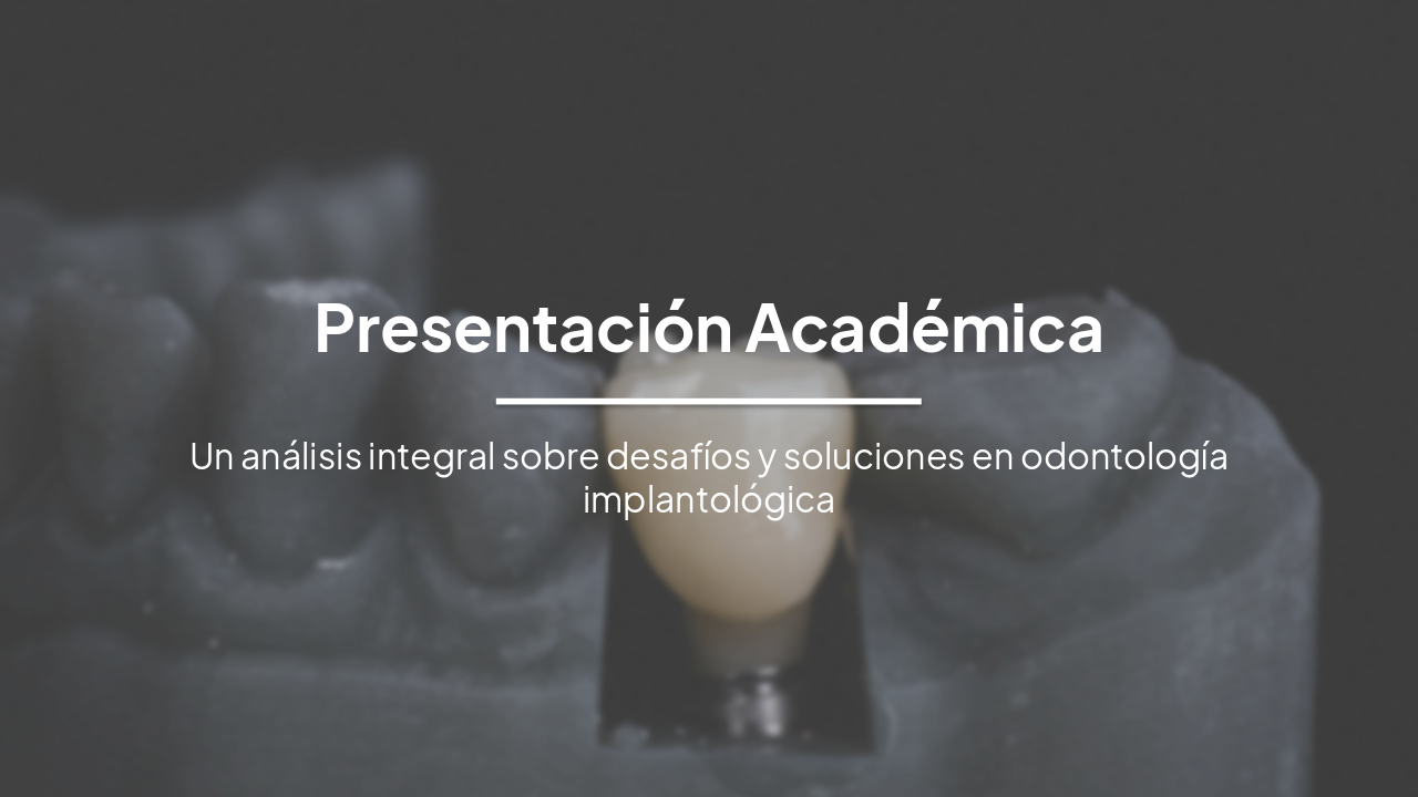 Slide 1 - Presentación Académica