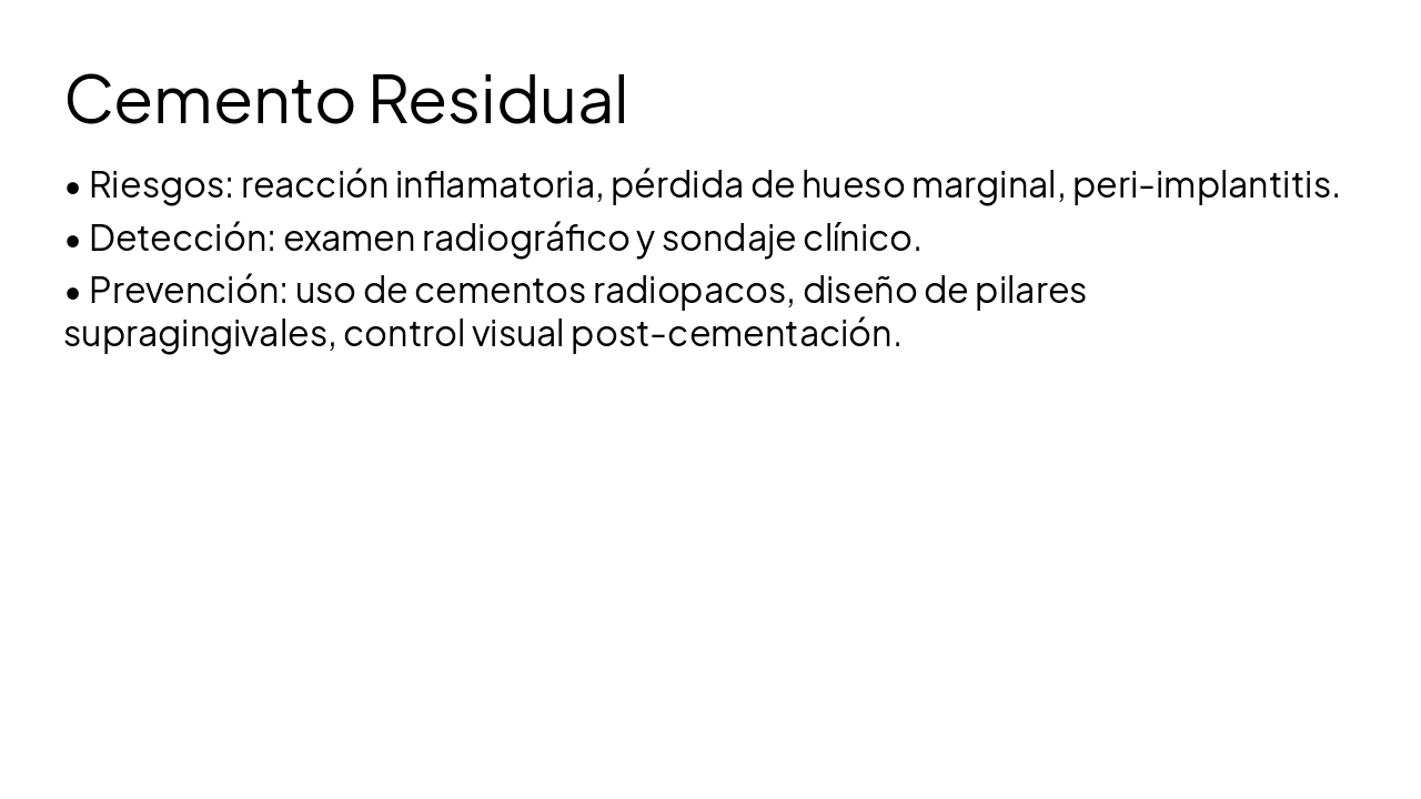 Slide 8 - Cemento Residual