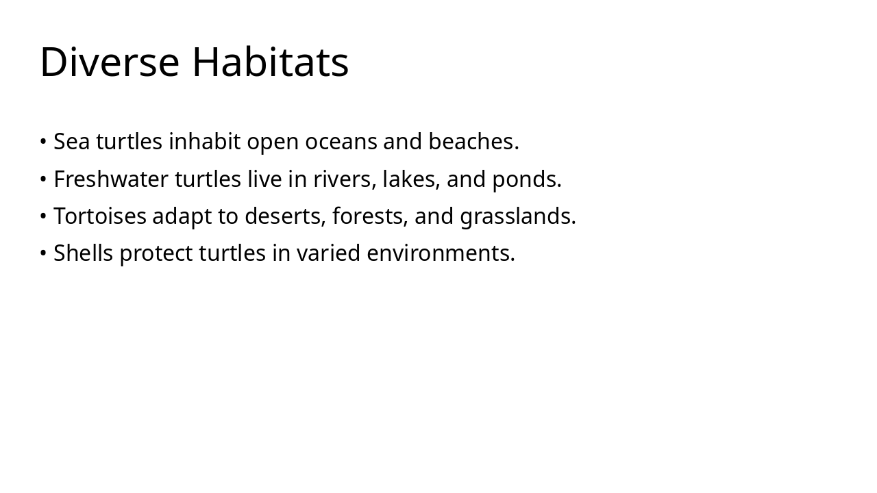 Slide 4 - Diverse Habitats
