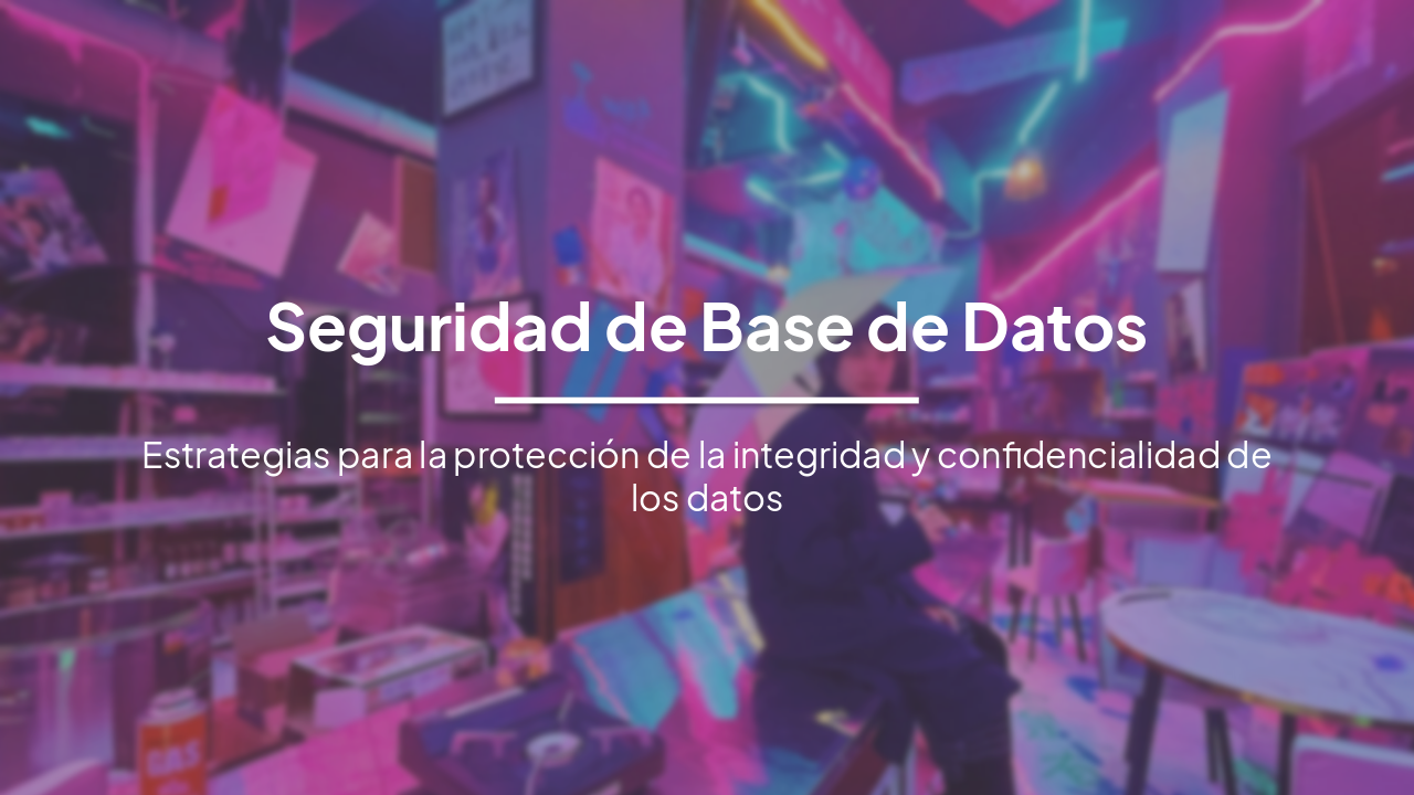 Slide 1 - Seguridad de Base de Datos