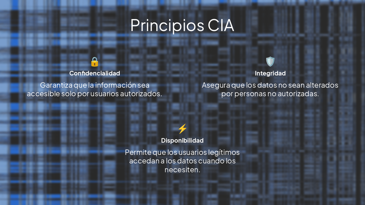 Slide 3 - Principios CIA