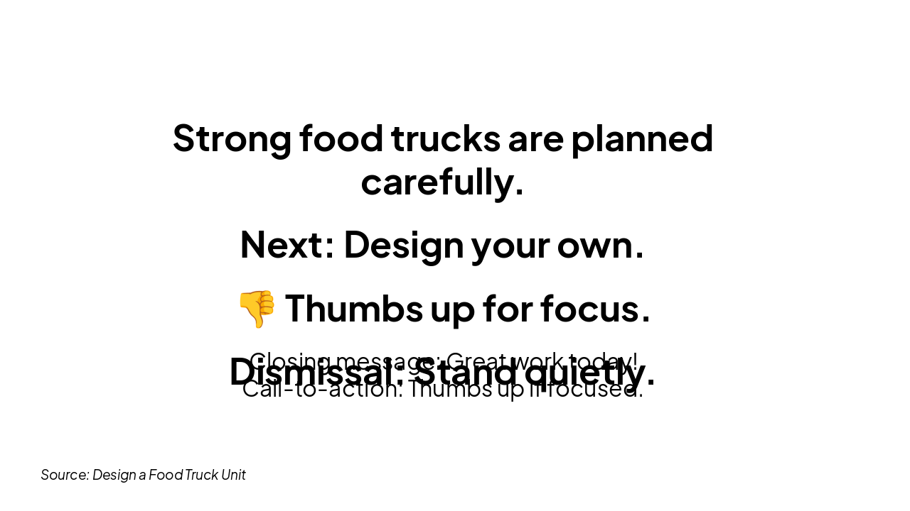 Slide 8 - Closure / What's Next