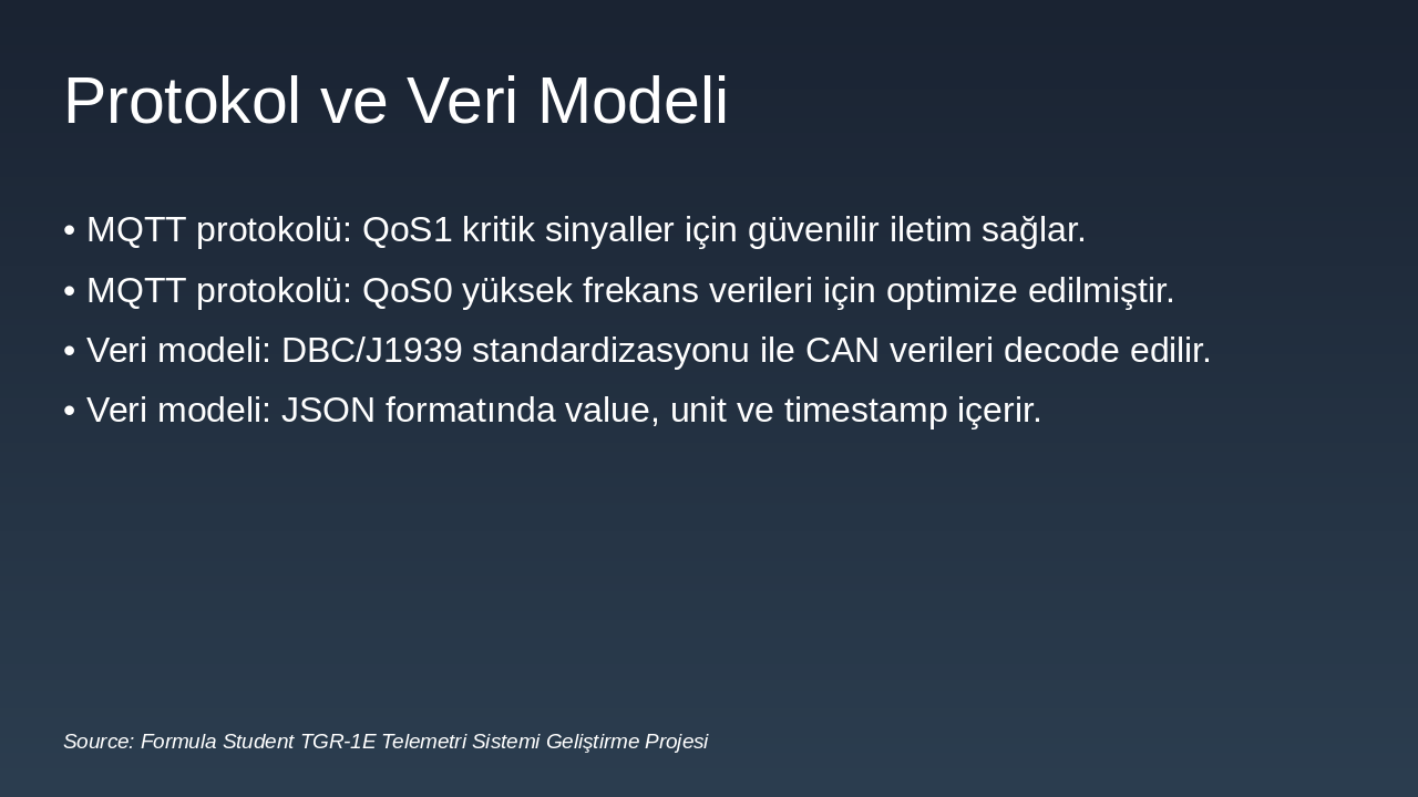 Slide 4 - Protokol ve Veri Modeli