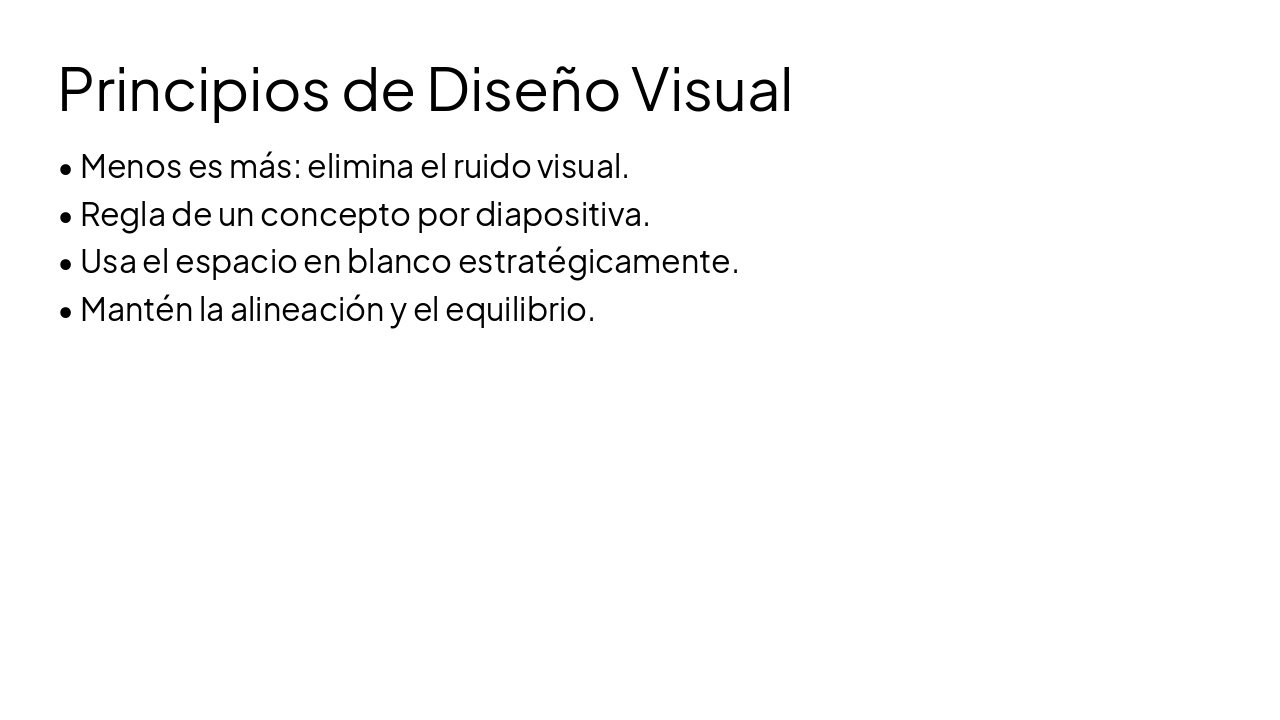 Slide 3 - Principios de Diseño Visual