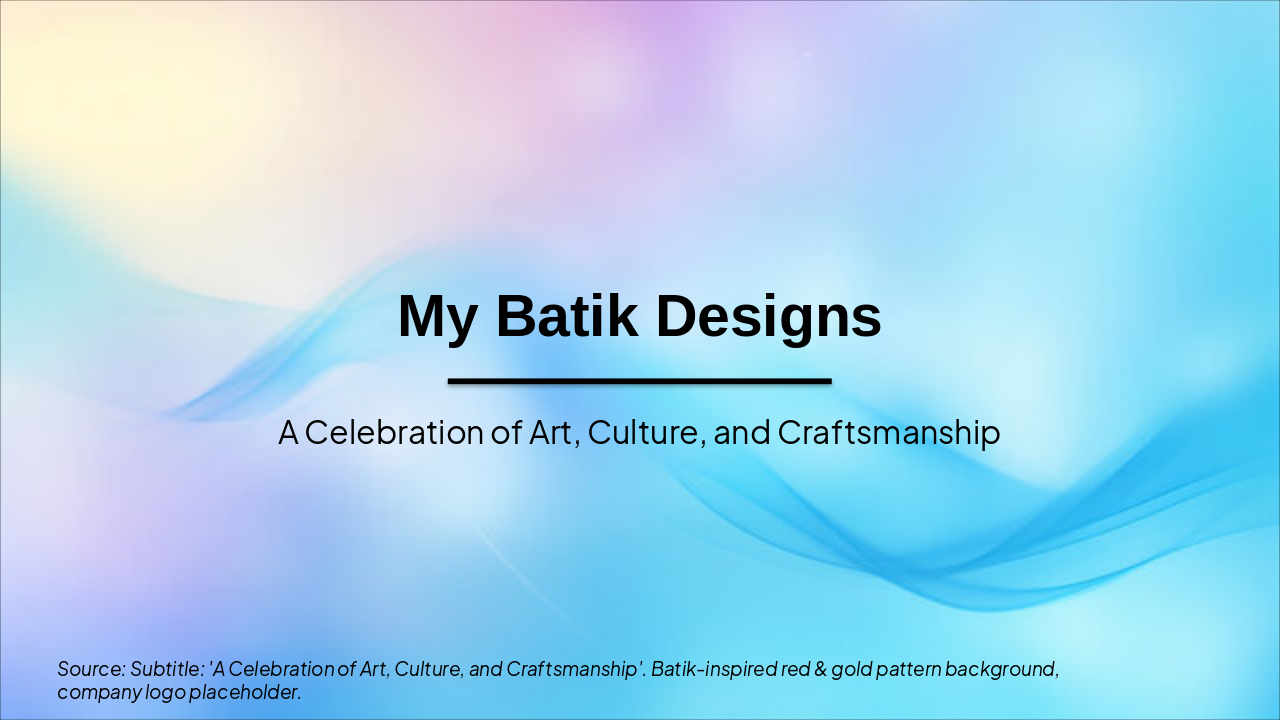 My Batik Designs Showcase