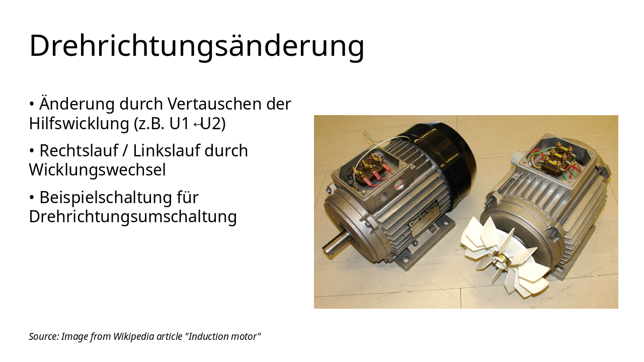 Slide 7 - Drehrichtungsänderung