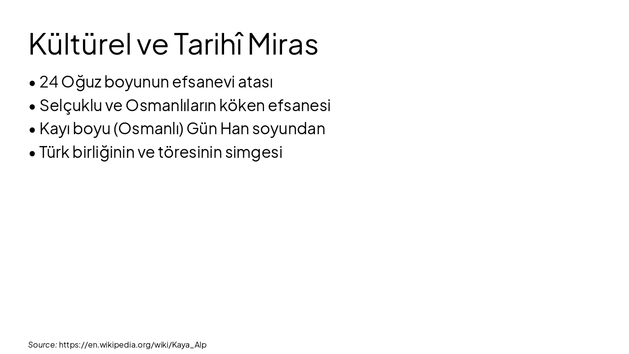 Slide 12 - Kültürel ve Tarihî Miras