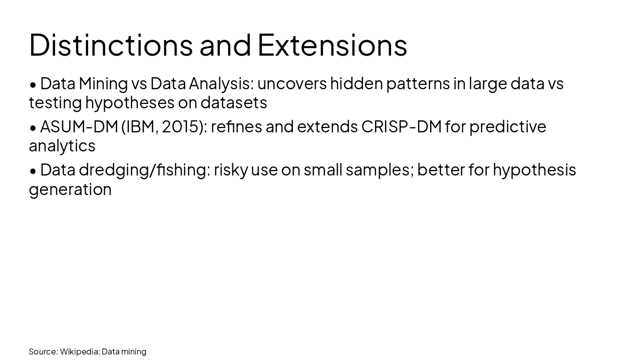 Slide 13 - Distinctions and Extensions