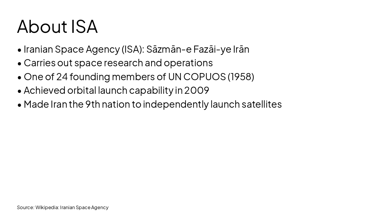Slide 4 - About ISA
