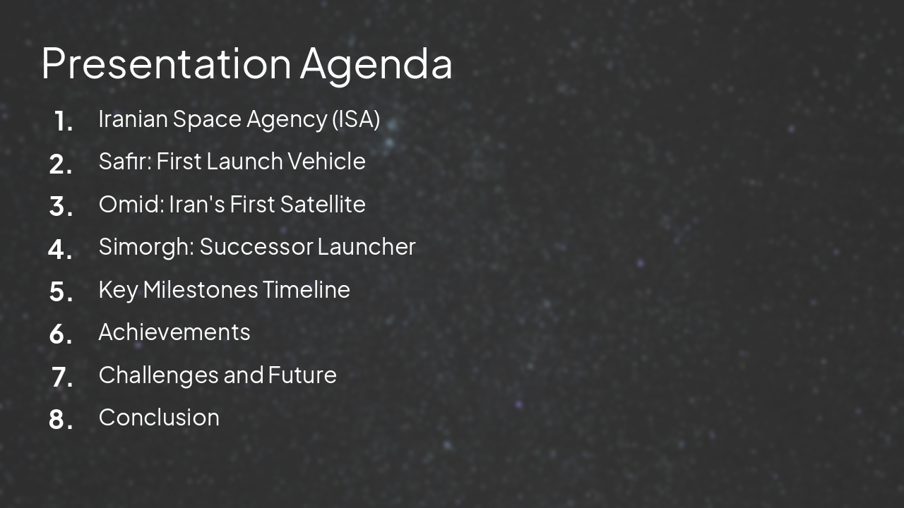 Slide 2 - Presentation Agenda