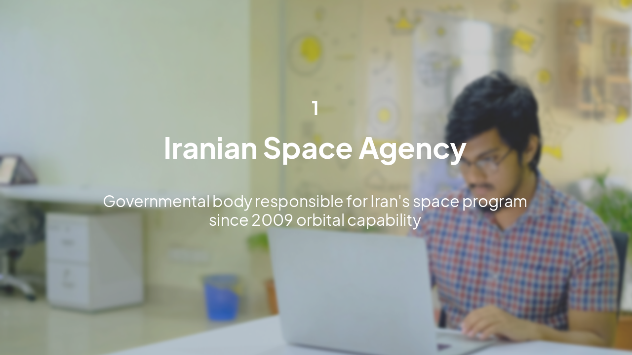 Slide 3 - Iranian Space Agency