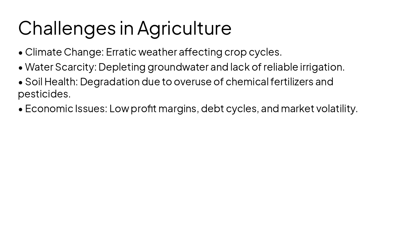 Slide 8 - Challenges in Agriculture