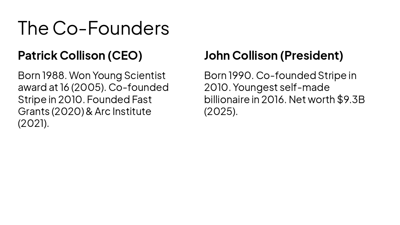 Slide 5 - The Co-Founders