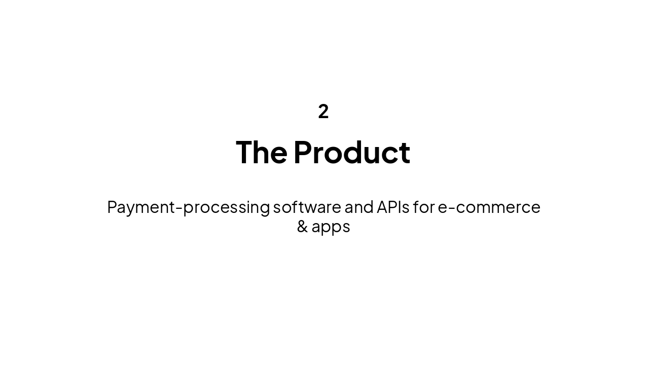 Slide 6 - The Product