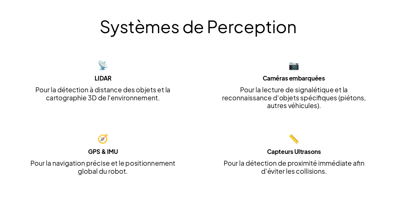 Slide 4 - Systèmes de Perception