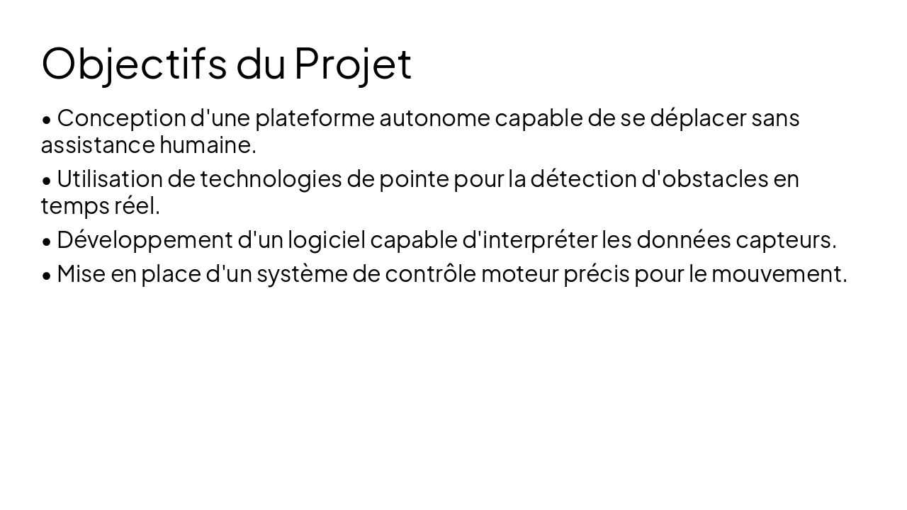 Slide 3 - Objectifs du Projet