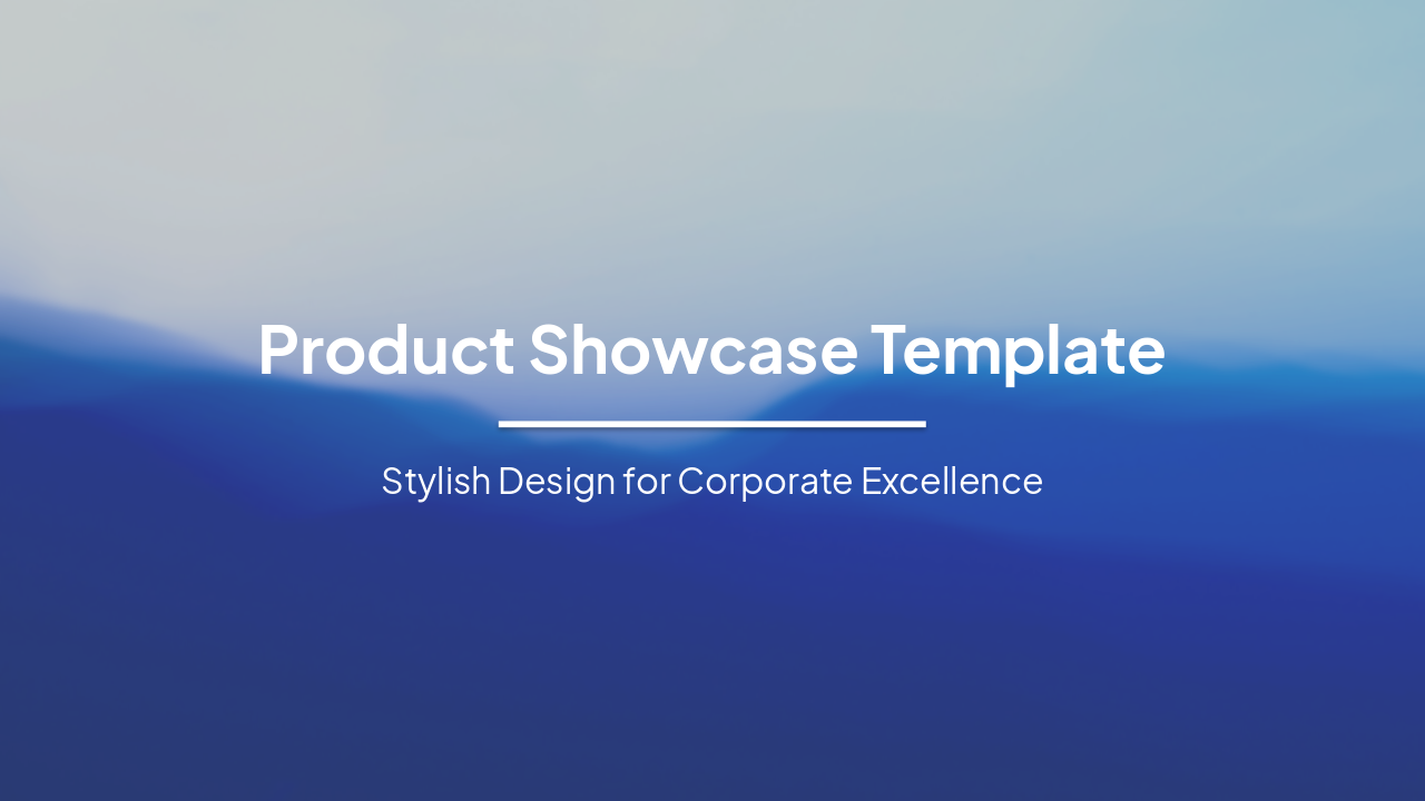 Slide 1 - Product Showcase Template