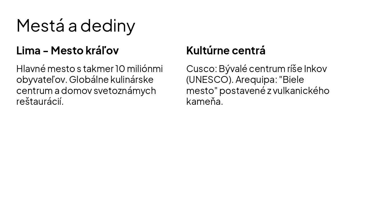 Slide 7 - Mestá a dediny