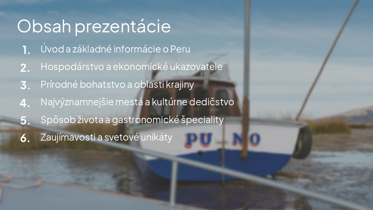 Slide 2 - Obsah prezentácie