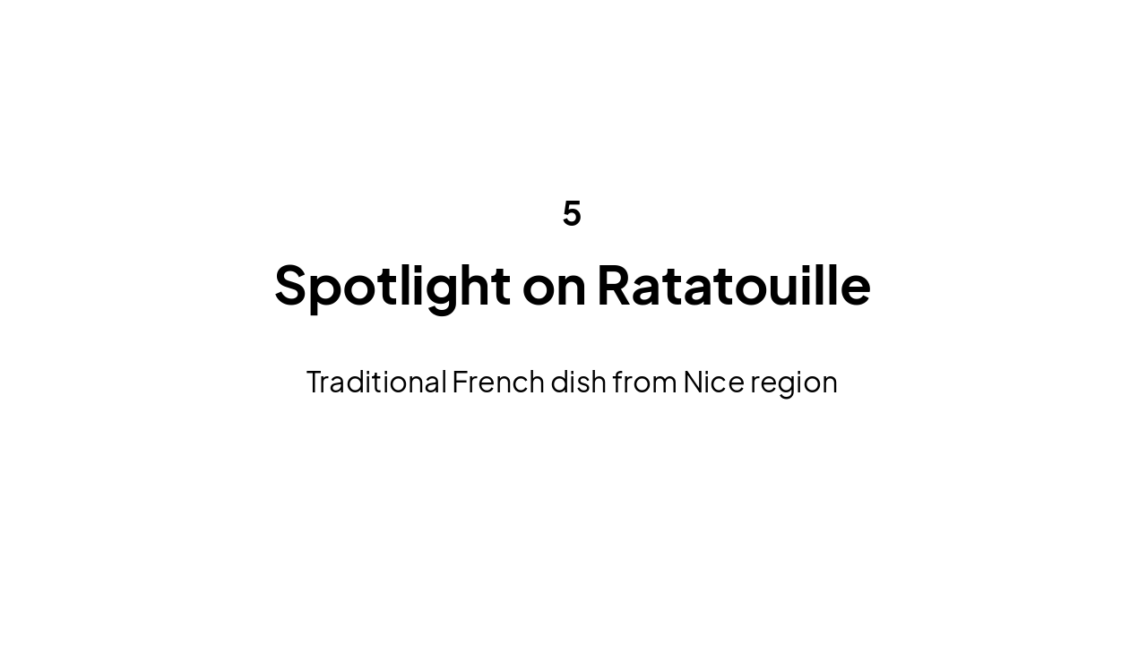 Slide 12 - Spotlight on Ratatouille