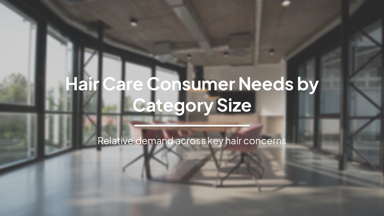 Hair Care Consumer Needs by Category Size