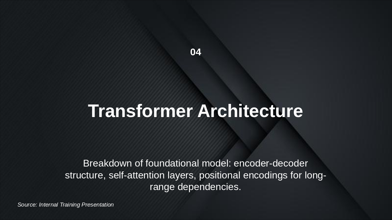 Slide 5 - Generative AI and Transformer Architecture