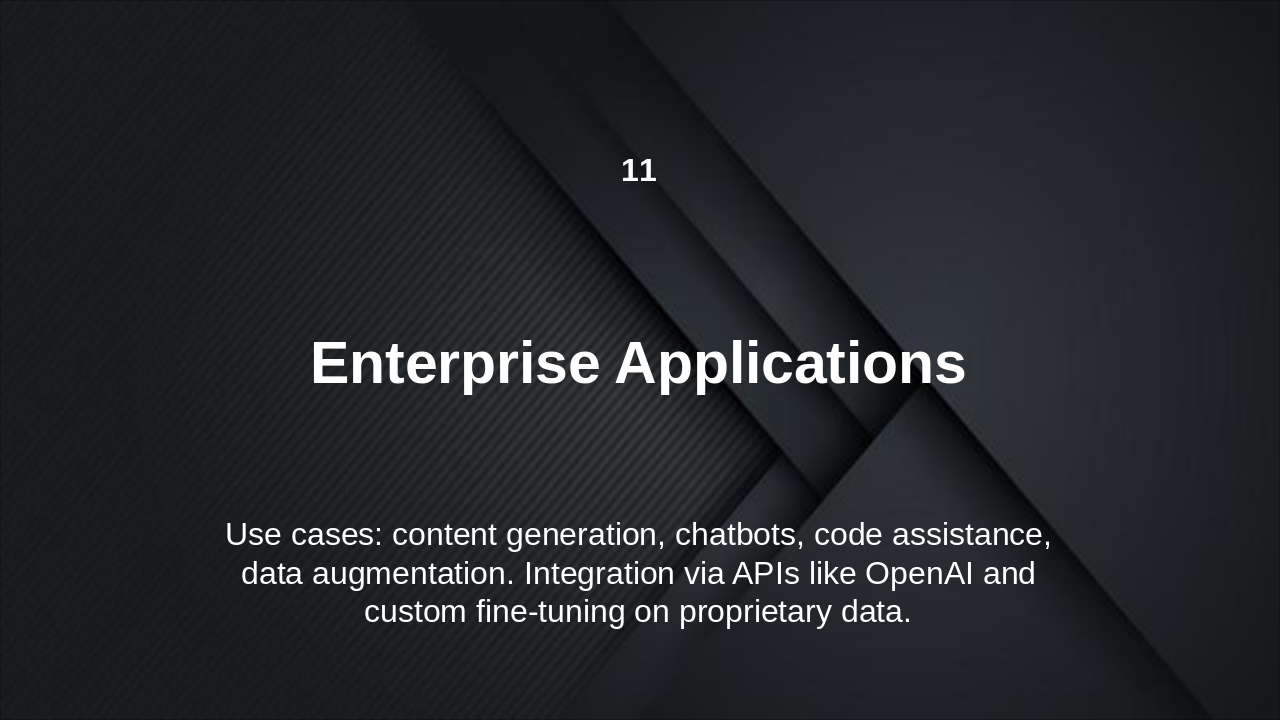 Slide 12 - Generative AI and Transformer Architecture